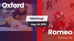 Matchup: Oxford vs. Romeo  2018