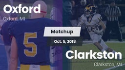 Matchup: Oxford vs. Clarkston  2018