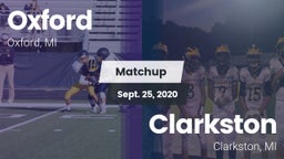 Matchup: Oxford vs. Clarkston  2020