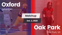 Matchup: Oxford vs. Oak Park  2020