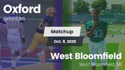 Matchup: Oxford vs. West Bloomfield  2020