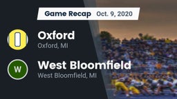 Recap: Oxford  vs. West Bloomfield  2020