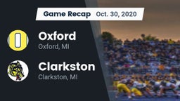 Recap: Oxford  vs. Clarkston  2020