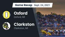 Recap: Oxford  vs. Clarkston  2021