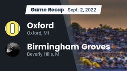 Recap: Oxford  vs. Birmingham Groves  2022