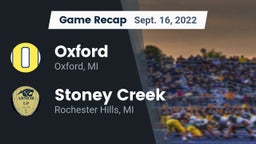 Recap: Oxford  vs. Stoney Creek  2022