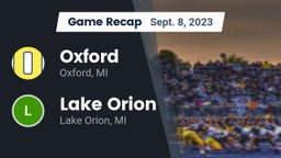 Recap: Oxford  vs. Lake Orion  2023