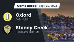 Recap: Oxford  vs. Stoney Creek  2023