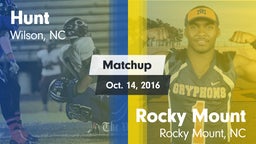 Matchup: Hunt vs. Rocky Mount  2016