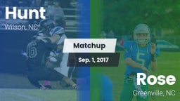 Matchup: Hunt vs. Rose  2017