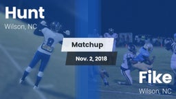 Matchup: Hunt vs. Fike  2018