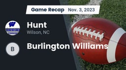 Recap: Hunt  vs. Burlington Williams 2023