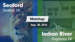 Matchup: Seaford vs. Indian River  2016