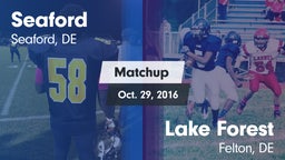 Matchup: Seaford vs. Lake Forest  2016