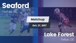 Matchup: Seaford vs. Lake Forest  2017