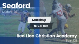 Matchup: Seaford vs. Red Lion Christian Academy 2017