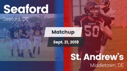 Matchup: Seaford vs. St. Andrew's  2018
