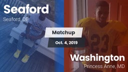 Matchup: Seaford vs. Washington  2019