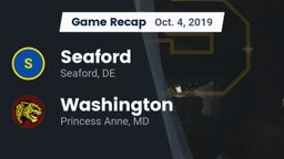 Recap: Seaford  vs. Washington  2019