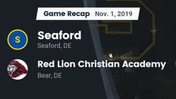 Recap: Seaford  vs. Red Lion Christian Academy 2019
