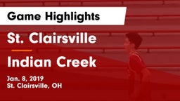 St. Clairsville  vs Indian Creek  Game Highlights - Jan. 8, 2019