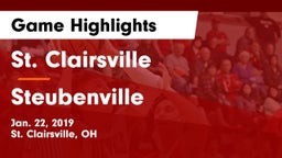 St. Clairsville  vs Steubenville  Game Highlights - Jan. 22, 2019