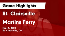 St. Clairsville  vs Martins Ferry  Game Highlights - Jan. 3, 2020
