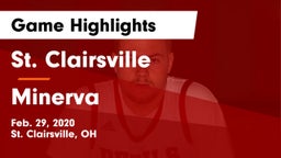 St. Clairsville  vs Minerva  Game Highlights - Feb. 29, 2020