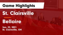 St. Clairsville  vs Bellaire Game Highlights - Jan. 22, 2021