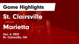 St. Clairsville  vs Marietta  Game Highlights - Jan. 4, 2022