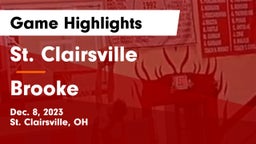 St. Clairsville  vs Brooke Game Highlights - Dec. 8, 2023