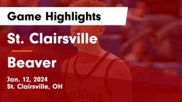 St. Clairsville  vs Beaver  Game Highlights - Jan. 12, 2024