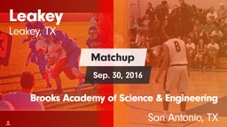 Matchup: Leakey vs. Brooks Academy of Science & Engineering  2016