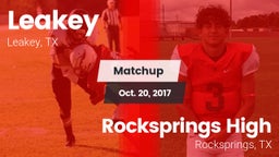 Matchup: Leakey vs. Rocksprings High 2017