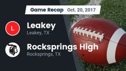 Recap: Leakey  vs. Rocksprings High 2017