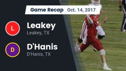 Recap: Leakey  vs. D'Hanis  2017