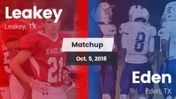 Matchup: Leakey vs. Eden  2018