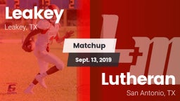 Matchup: Leakey vs. Lutheran  2019
