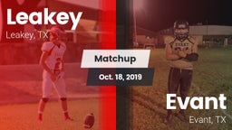Matchup: Leakey vs. Evant  2019