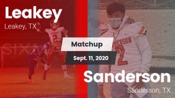 Matchup: Leakey vs. Sanderson  2020