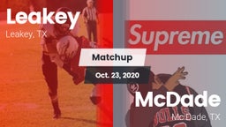 Matchup: Leakey vs. McDade  2020