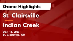St. Clairsville  vs Indian Creek  Game Highlights - Dec. 14, 2023