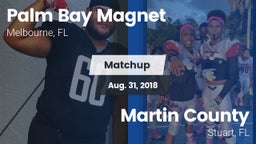 Matchup: Palm Bay vs. Martin County  2018