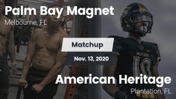 Matchup: Palm Bay vs. American Heritage  2020