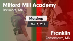 Matchup: Milford Mill Academy vs. Franklin  2016