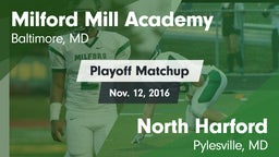 Matchup: Milford Mill Academy vs. North Harford  2016