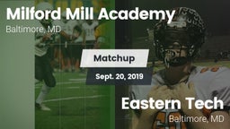 Matchup: Milford Mill Academy vs. Eastern Tech  2019