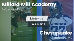 Matchup: Milford Mill Academy vs. Chesapeake  2019