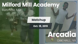 Matchup: Milford Mill Academy vs. Arcadia   2019