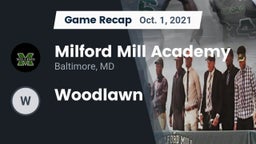 Recap: Milford Mill Academy  vs. Woodlawn  2021